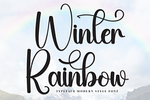 Winter Rainbow | Script Font