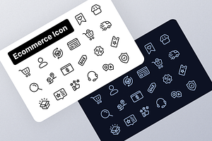 Most uses E-commerce Icons, an Icon by Artnazu