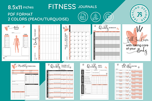 FITNESS JOURNAL & TRACKERS