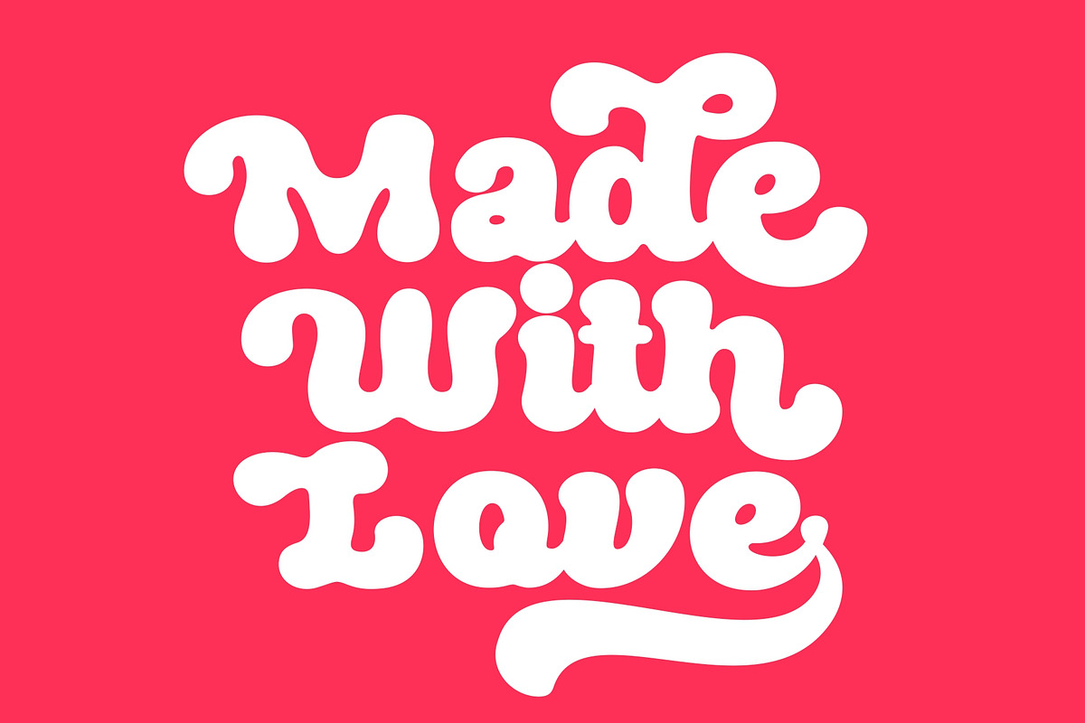 Rich - Rounded Bold Font, a Script Font by HRDR (Photo 8 of 11)