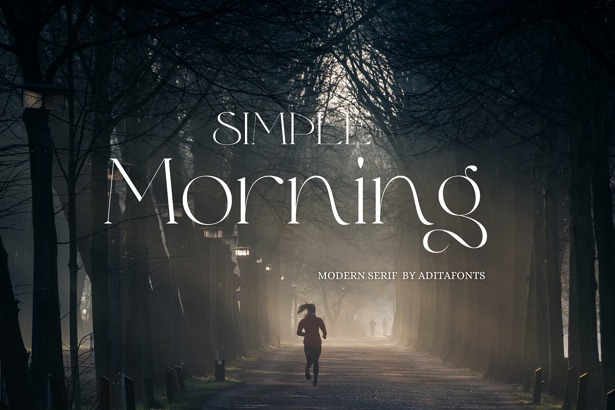 Simple Morning, a Serif Font by Aditastudios (Photo 1 of 6)