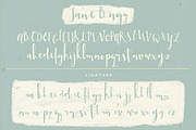 Jane Bugg Script, a Script Font by BlueRobinDesignShop (Thumbnail 5 of 6)