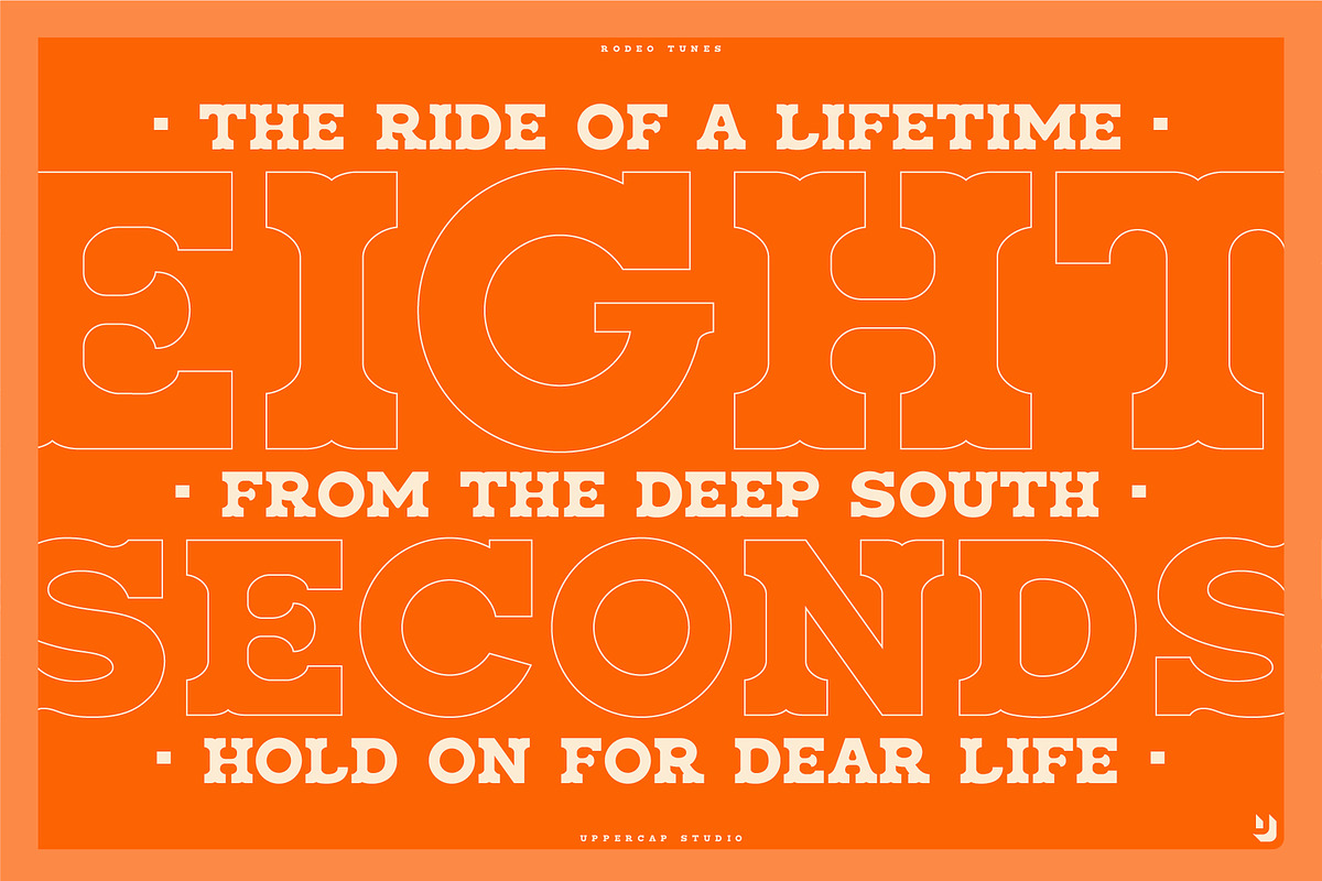 Rodeo Tunes - Western Slab Serif, a Slab Serif Font by UppercapType (Photo 18 of 21)