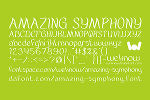 Amazing Symphony Font