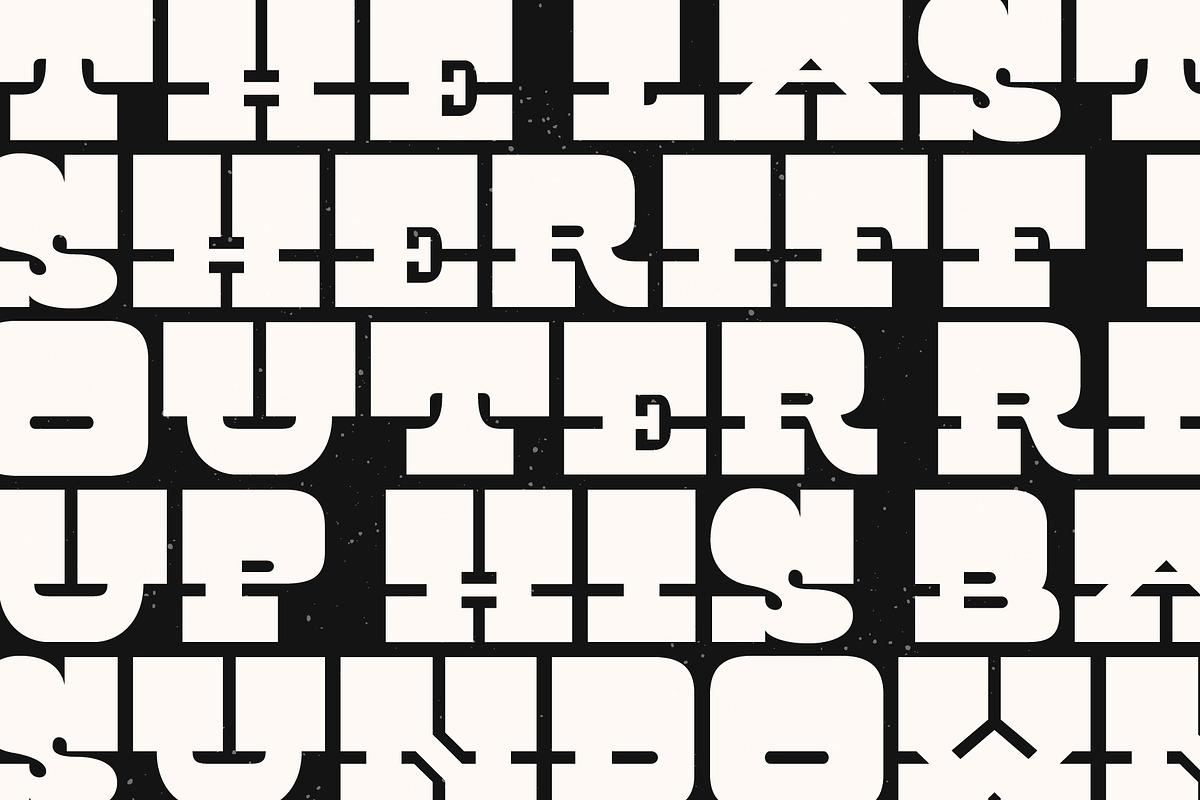 Badmoon Slab - A Space Western font, a Slab Serif Font by Nick Mac (Photo 5 of 8)