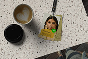 Realistic ID Card Mockup, a Packaging Mockup by Tahtagraphic (Thumbnail 3 of 4)