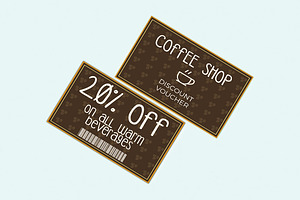 Coffee Shop Discount Voucher