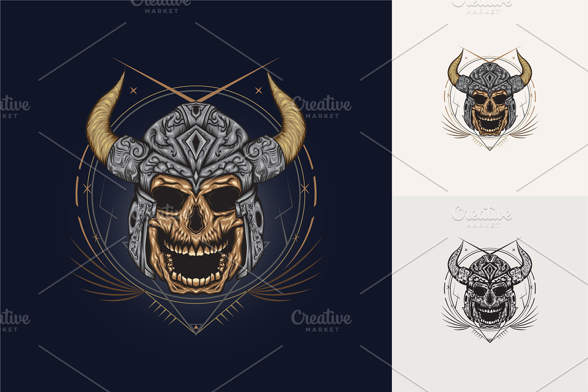 Skull Viking, a Branding & Logo Template by agora