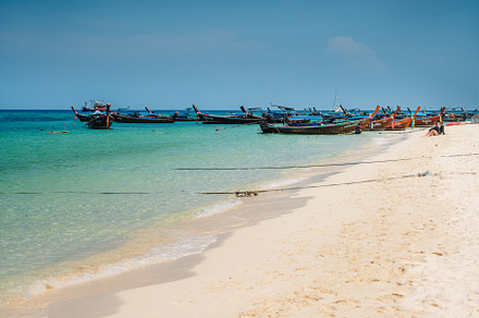 Beach and clear blue water in summer and vacation, a Nature Photo by Art Rachen
