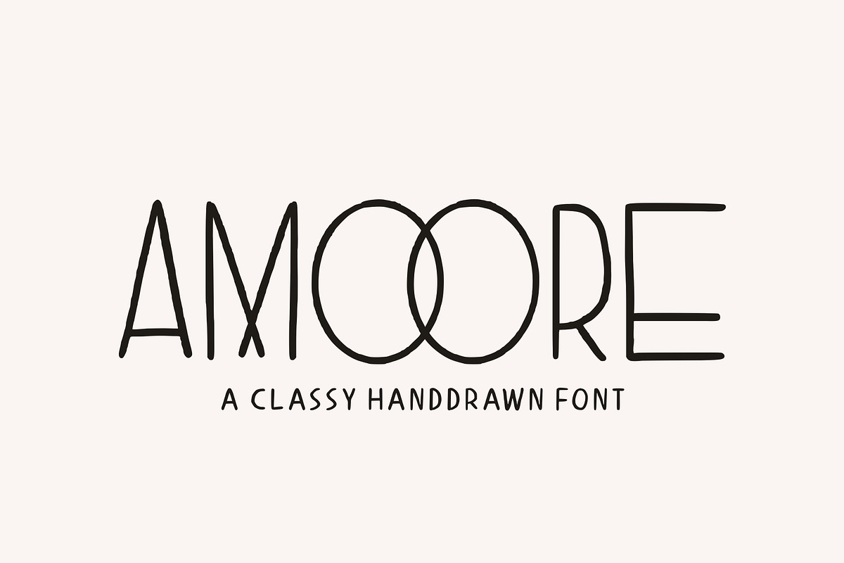 Amoore - Classy Handdrawn, a Font by Garisman Std (Photo 1 of 7)