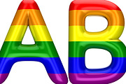 Pride font color open type font, a Handwritten Font by ink drop (Thumbnail 2 of 4)
