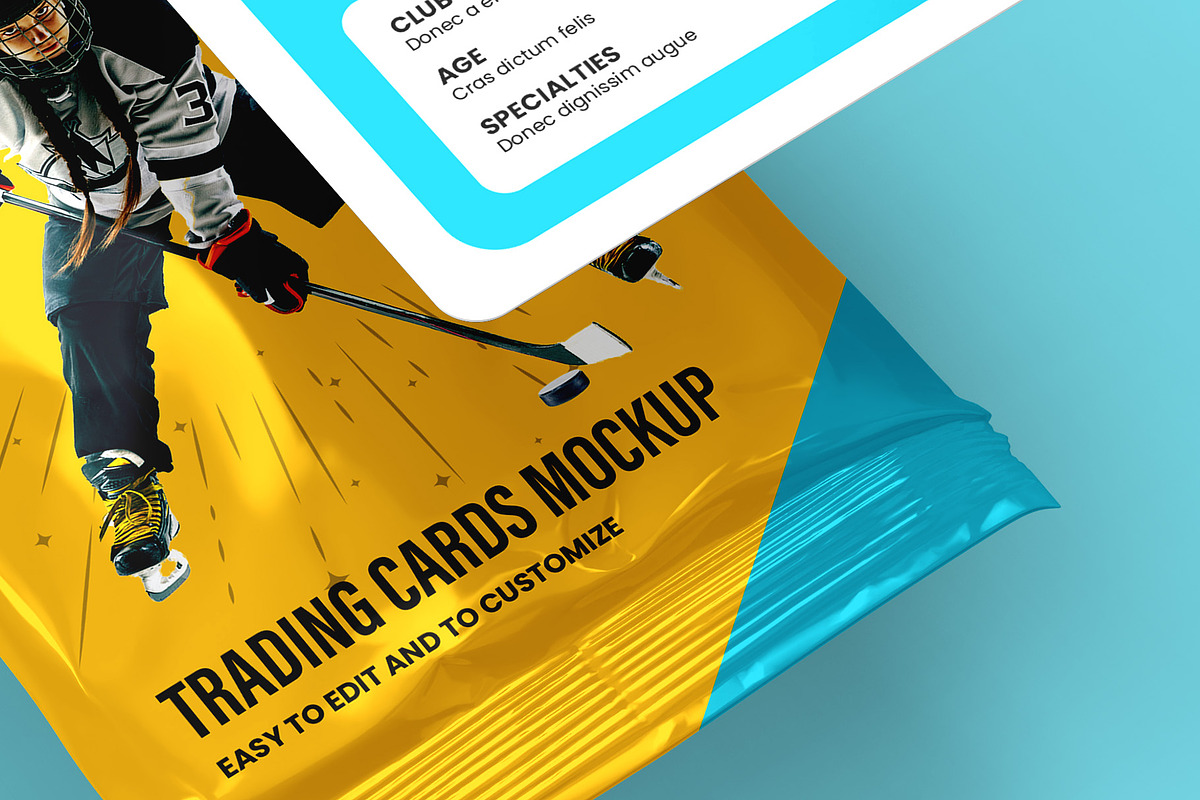 Trading Cards Mockup v3 - 8 views, an Advertising Mockup by Illusiongraphic (Photo 12 of 18)