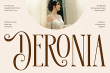 Deronia Beauty Branding Serif Font