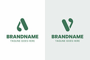 Letter A or V Golf Club Simple Logo, a Branding & Logo Template by Pray Art Design Studio (Thumbnail 1 of 2)