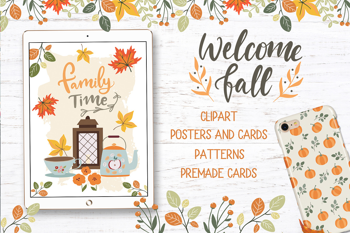Autumn Atmosphere set, an Animal Illustration by Cozy pattern shop (Photo 1 of 7)