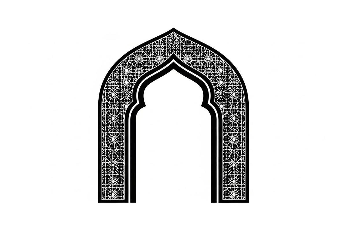 Islamic Arch Window Vector Bundle, an Illustration by yasushie (Photo 16 of 51)