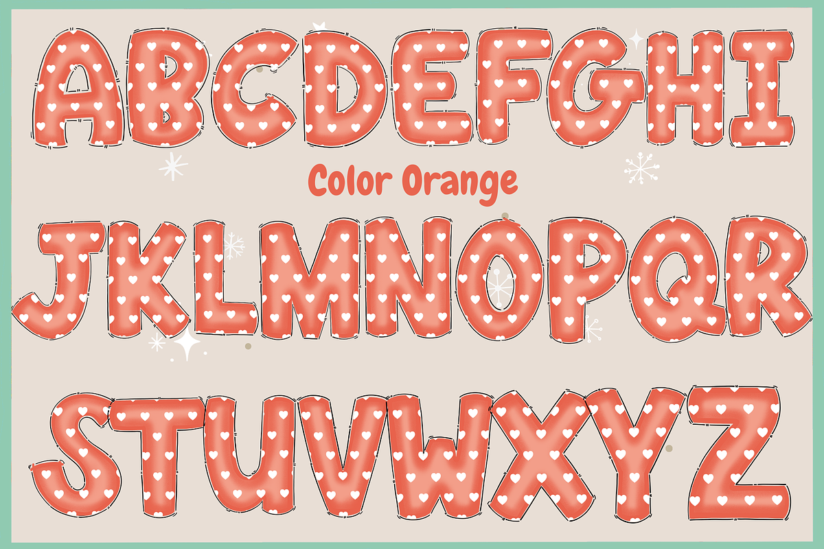 Christmas color set1-PNG fonts, a Symbol Font by It me digital art (Photo 4 of 14)