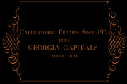 DUO Calligraphic Frames plus Cyra, a Serif Font by Intellecta Design (Thumbnail 1 of 5)