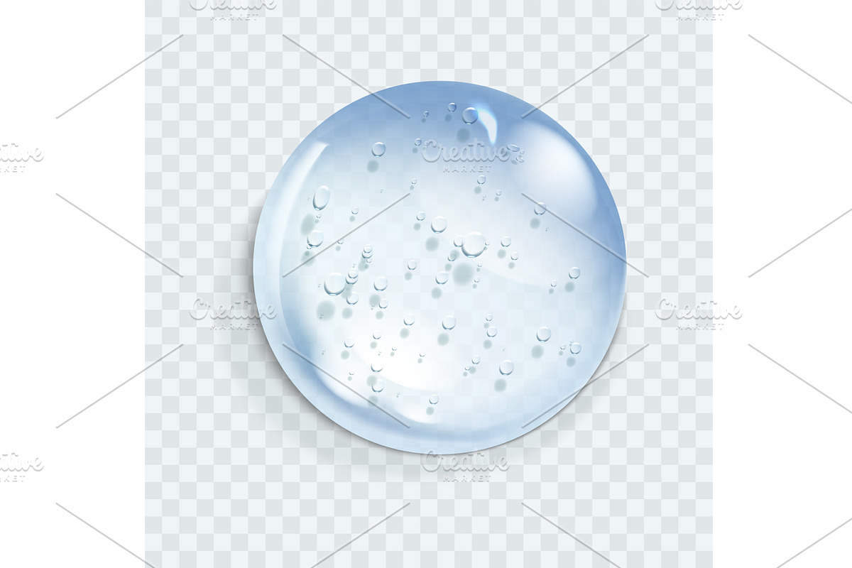 Hyaluronic acid bubble, an Illustration by Things for designers