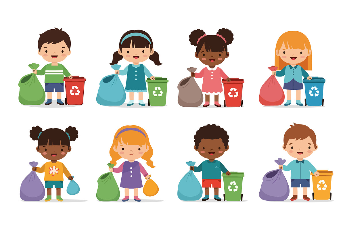Cute Kids - Earth Day Activity, an Illustration by OtpirusGraphic (Photo 4 of 5)