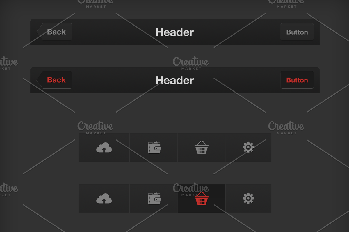iOS UI Kit preview 2
