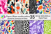 Organic Shapes seamless patterns, a Pattern Graphic by Canvas Craft (Thumbnail 1 of 9)