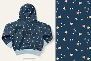Bunny Valentine - Blue, a Pattern Graphic by Jaselvii Studio (Thumbnail 6 of 8)