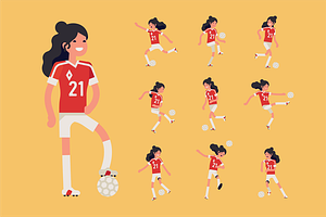 Female soccer player