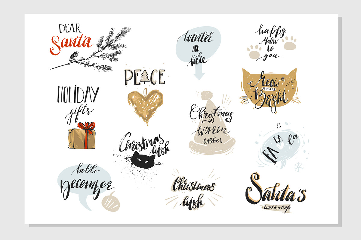 Dear Santa Christmas set, a Card Template by Anastasy_helter (Photo 10 of 10)