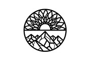 Mountain Sun Circle Design Bundle, an Illustration by Creativeshirt (Thumbnail 19 of 31)