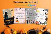 Editable Halloween Card Set, a Card Template by Adalin Shop (Thumbnail 5 of 9)