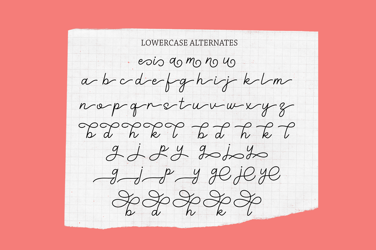 Curly Babe | Handwritten Font, a Script Font by Forberas Club (Photo 7 of 9)