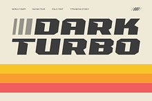 Dark Turbo - Bold Italic Racing Font