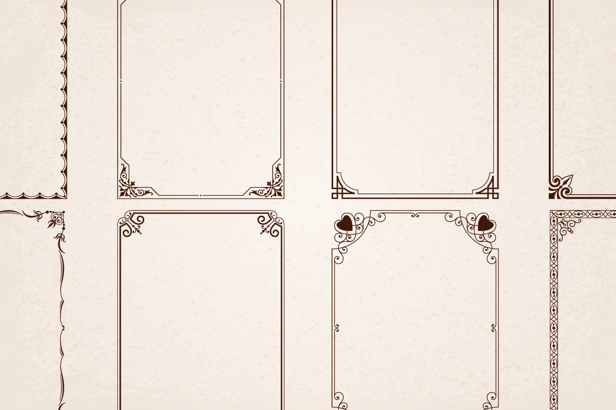 28 Decorative frames borders set #2, an Object Graphic by Digiselector Design Goods (Photo 6 of 6)