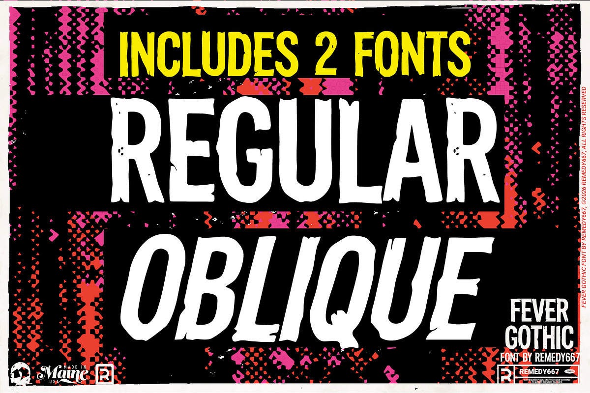Fever Gothic, a Sans Serif Font by Remedy667 (Photo 3 of 5)