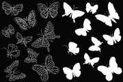 Vector illustration of butterflies, an Illustration by risovanya (Thumbnail 2 of 3)
