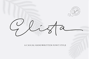 Elista // A Casual Handwritten Font, a Script Font by Walkeren (Thumbnail 17 of 18)