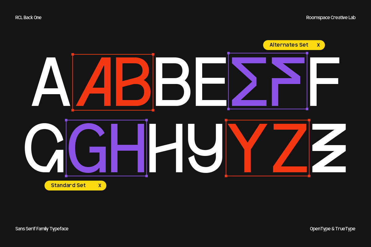 BackOne – A Bold Modern Sans Font, a Sans Serif Font by roomspace creative lab (Photo 10 of 15)
