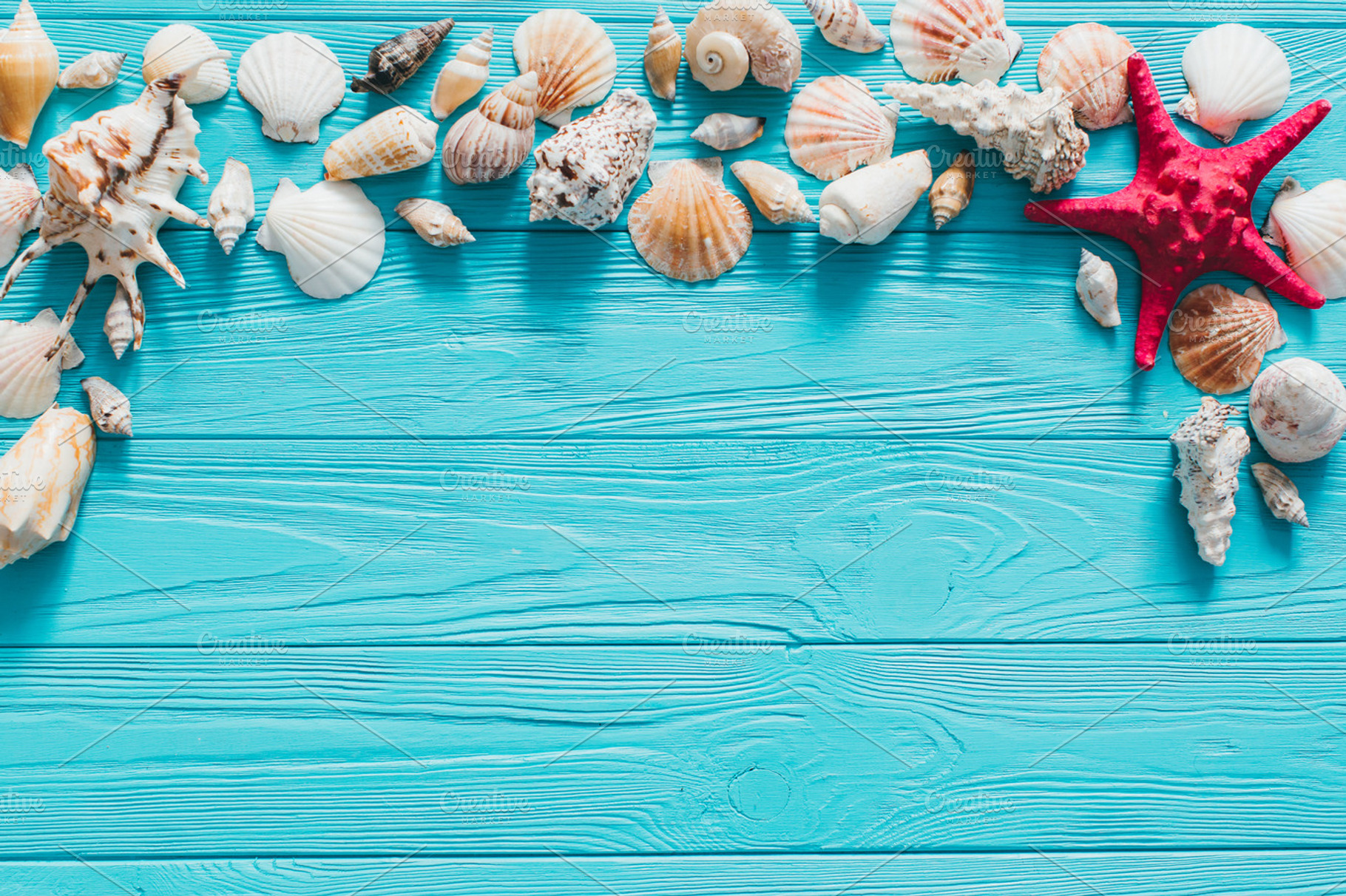 Summer sea background stock photo containing decoration and table, a Holiday Photo by Cherkas Photography