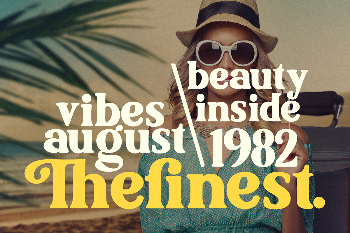 Theros Kerrned Groovy Retro Casual, a Serif Font by Maulana Creative (Photo 5 of 6)