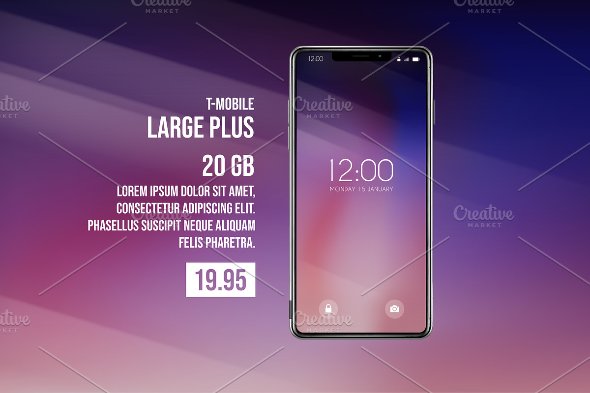 Smartphone Mock-Ups. Foldable screen, an iPhone Mockup by George Rod (Photo 3 of 5)