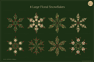 Floral Snowflakes & Christmas Cards