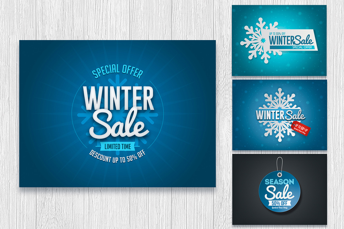 Winter Sale Banner, a Templates & Theme by DesignWorkz