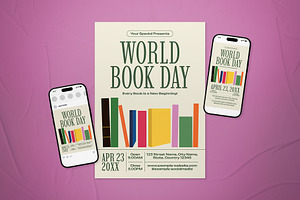 World Book Day Flyer Set, a Flyer Template by The Good Store