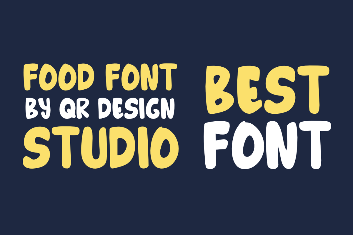 Foods Wokolis, a Handwritten Font by QR Design Studio (Photo 5 of 8)