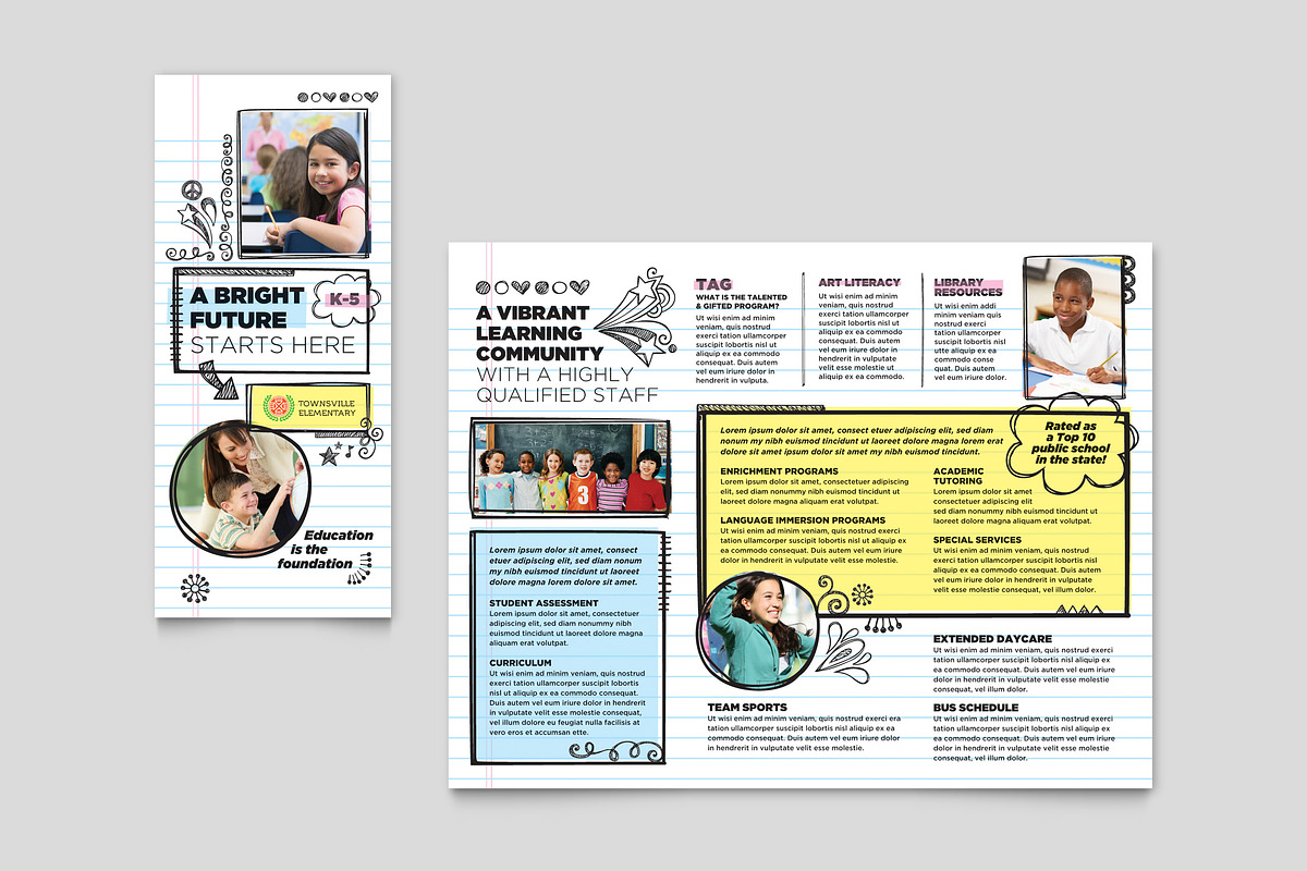 Elementary School Brochure Template, a Brochure Template by StockLayouts (Photo 4 of 4)