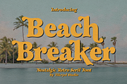 Beach Breaker – Retro Serif Font, a Serif Font by Fikryal Studio (Thumbnail 1 of 15)