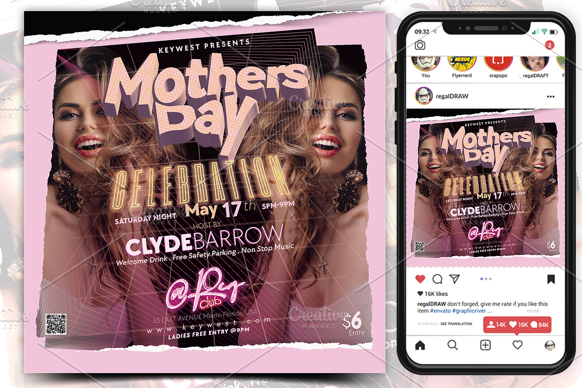 Mothers Day Flyer, a Flyer Template by regalDRAW (Photo 1 of 3)