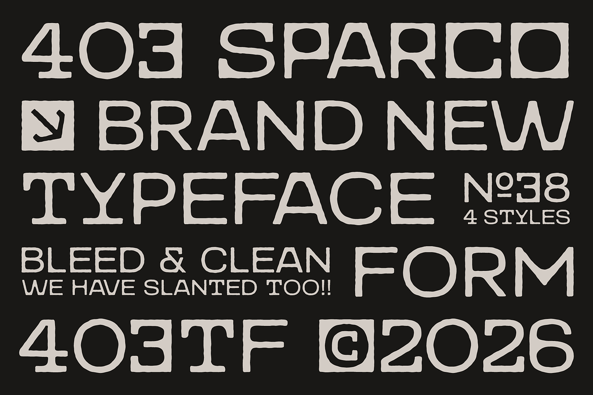 403 Sparco, a Sans Serif Font by 403 Type Foundry (Photo 6 of 13)