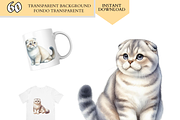 Cat Breeds PNG Bundle Cats Clipart, an Animal Illustration by VM PARTYS  BY TAIRUMA (Thumbnail 5 of 10)